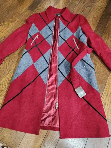 미사용 새상품 CASTELBAJAC 다이아몬드 패턴 롱 코트 사이즈 1