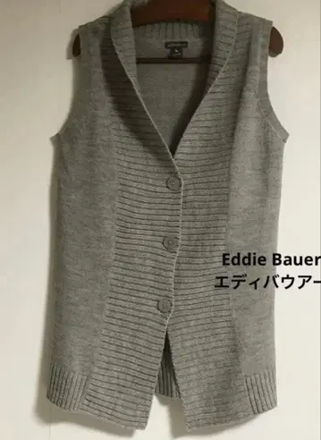 Eddie Bauer 그레이 슬리브리스 가디건