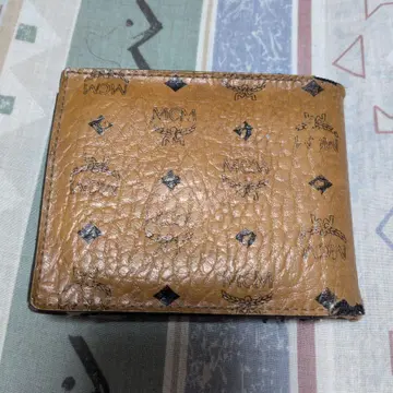 MCM 접이식 지갑 브라운