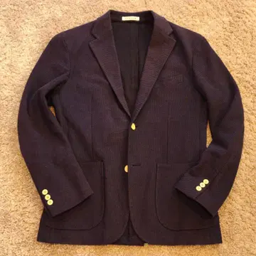 UNIVERSAL LANGUAGE 네이비 니트 자켓 이탈리아제 원단