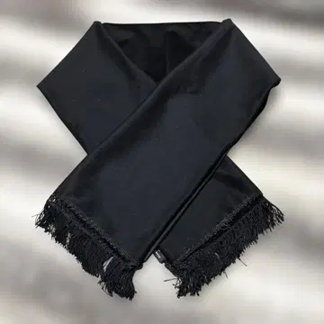 BLIN & BLIN made in france 블랙 숄 프린지 부착