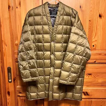 TAION 퀼팅 다운 자켓 올리브