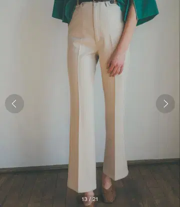 CLANE 베이직 부츠컷 팬츠 아이보리 1사이즈