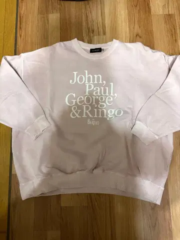 비틀즈 맨투맨 GOOD ROCK SPEED 핑크