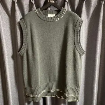 IEY 니트 베스트 한국 브랜드 구제 의류
