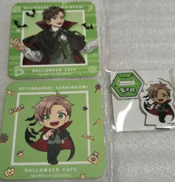 성인 남성 3인조 스이파라 콜라보 할로윈 아크릴 스탠드 코스터 에루노