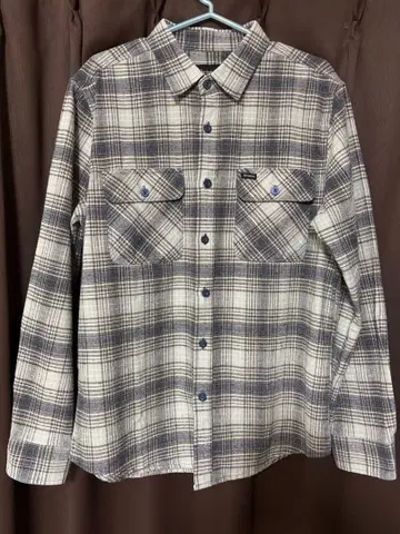 Brixton 체크 무늬 긴팔 플란넬 셔츠 S