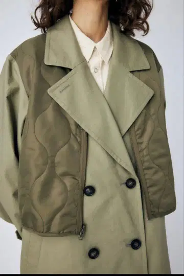 moussy 4way 기믹 레이어드 트렌치코트