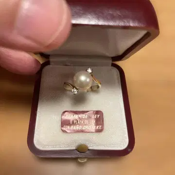 스페인 마요르카 섬산 펄 사용 반지