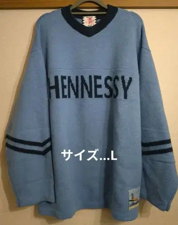 사노바치즈 헤네시 풋볼 니트 블루