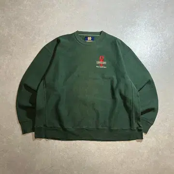 90s LANDS' END 맨투맨 리버스 위브 수베니어 속기모