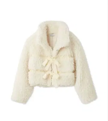 Sustainable 리본 보아 숏코트 SNIDEL