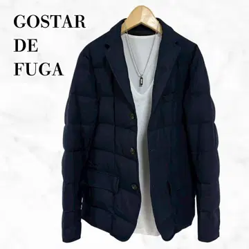 GOSTAR DE FUGA 충전솜 퀼팅 테일러드 자켓 네이비