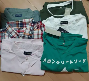미사용 새상품 긴팔 셔츠와 T셔츠 세트 6점