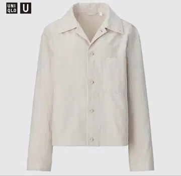 UNIQLO U 아이보리 나일론 셔츠 자켓 XL