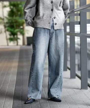 저널 스탠다드 리룸 사이드 심 배럴 청바지 36