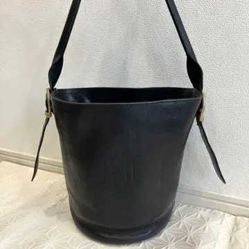 히로후 HIROHU 숄더백 가죽 블랙 원숄더 버킷 숄더