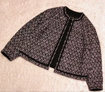 드로어 23AW 윈터1 트위드 노카라 자켓