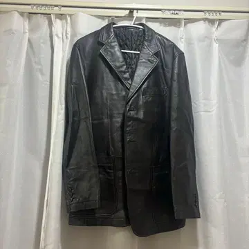 VOLUNT 블랙 가죽 자켓 M
