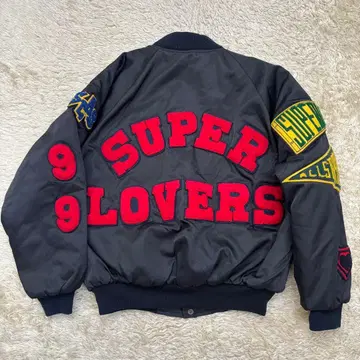 초레어 슈퍼라버즈 SUPER LOVERS 플라이트 자켓 블랙