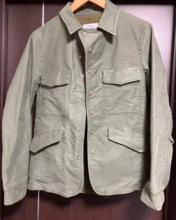 논네이티브 올리브 그린 밀리터리 자켓