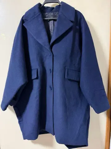 EMODA (에모다) 롱 빅 코트 네이비