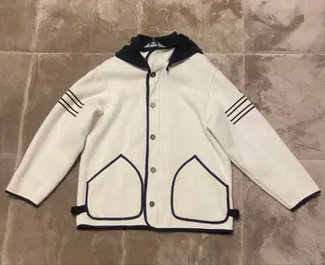 SINA COVA 후드 부착 자켓 스트라이프