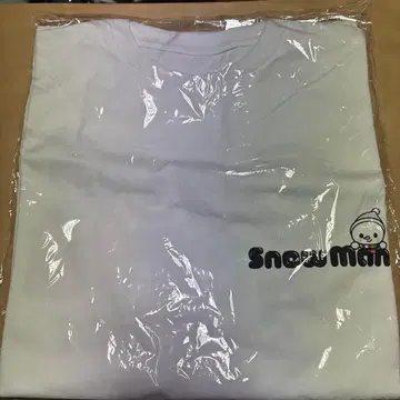 SnowMan SnowWorld 화이트 로고 티셔츠