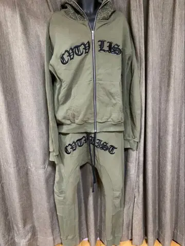 [새상품급] CYTV LIST 후드티 셋업 올리브 (카키색) 사이즈 1