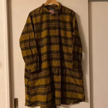 새상품 drug store's 드럭 스토어즈 체크 셔츠 원피스