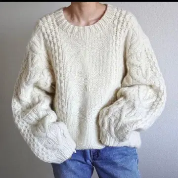 빈티지 케이블 니트