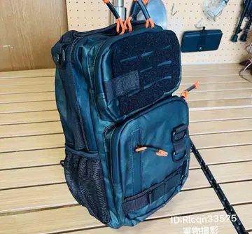 백팩 컴팩트 블랙 & 카모 밀리터리 그린