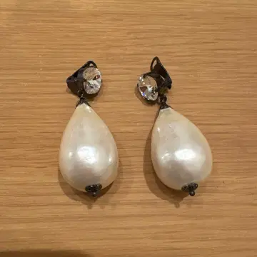 ABISTE 아비스테 젤 코튼 펄 티어드롭 귀찌