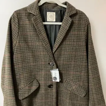 as know as 체크 무늬 롱 코트