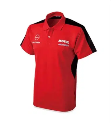 NISMO MOTUL 피케 셔츠 레드