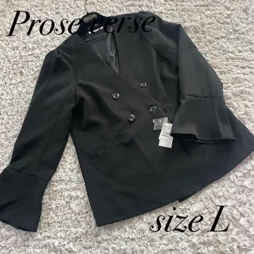 택 포함 새상품.*Prose verse 노카라 자켓 L 블랙