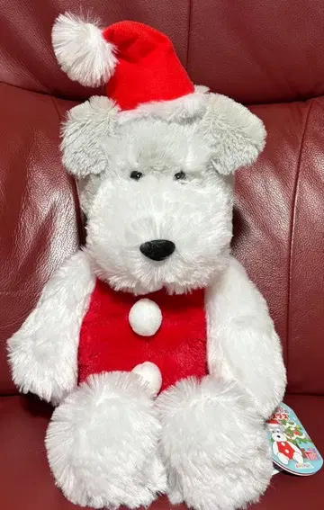 슈나와 밥의 크리스마스 JB 사이즈 봉제 인형 슈나 산타클로스