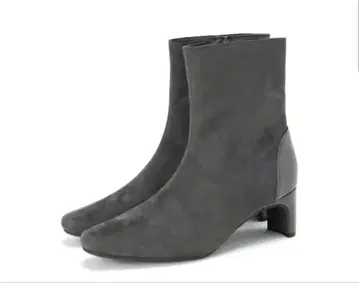 그레이 스웨이드 숏부츠