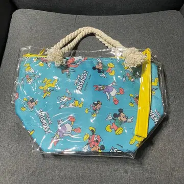 디즈니 보냉 백 도시락 케이스 스카이블루