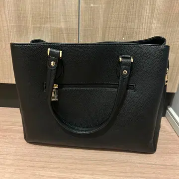 블랙 토트백 합성 피혁