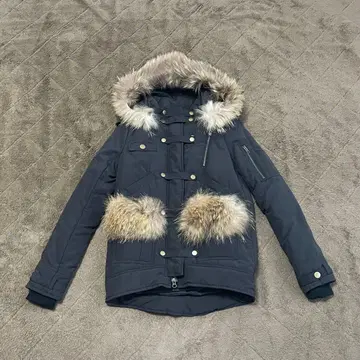 *새상품 미사용* [ MURUA ] 퍼 후드 다운 자켓 택 포함