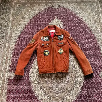 Avirex 패치워크 가죽 자켓 XL