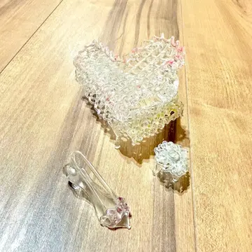 유리 공예 피아노 의자 신발