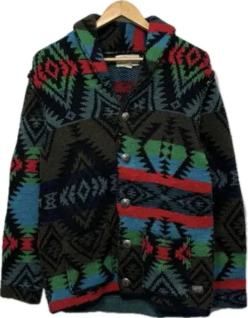 랄프 로렌 데님 앤 서플라이 네이티브 무늬 콤초 가디건