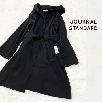 새상품 저널 스탠다드 후드 롱 코트 겉옷 블랙