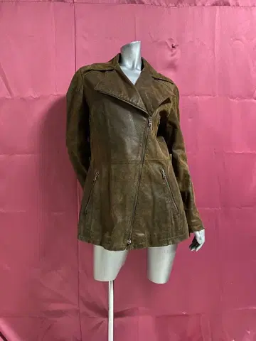 VICTORY LEATHER 이탈리아제 여성용 더블 가죽 자켓