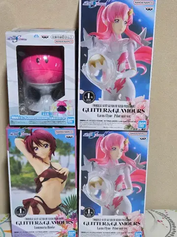 [ 미개봉 새상품 ] 건담 seed 프라이즈 4개 세트