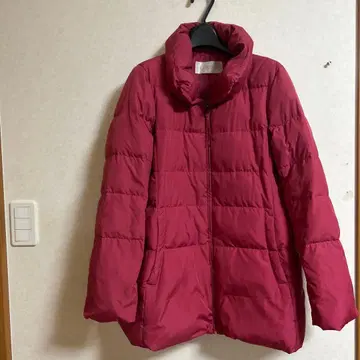 다운 코트 월드 코르디아 레드 M 사이즈