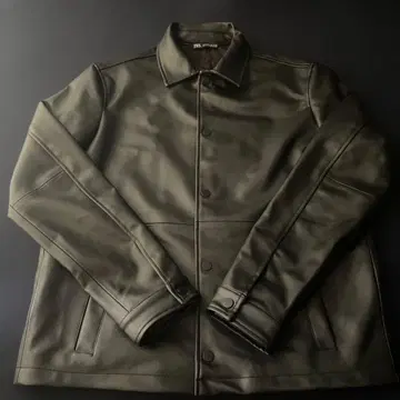 [ 블랙 ] ZARA 블랙 가죽 자켓 S