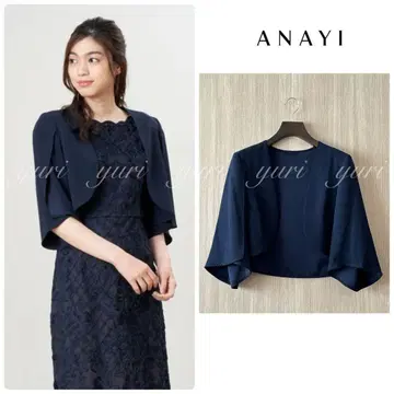 [ 1014 ] 아나이 백 새틴 플레어 볼레로 다크 네이비 38